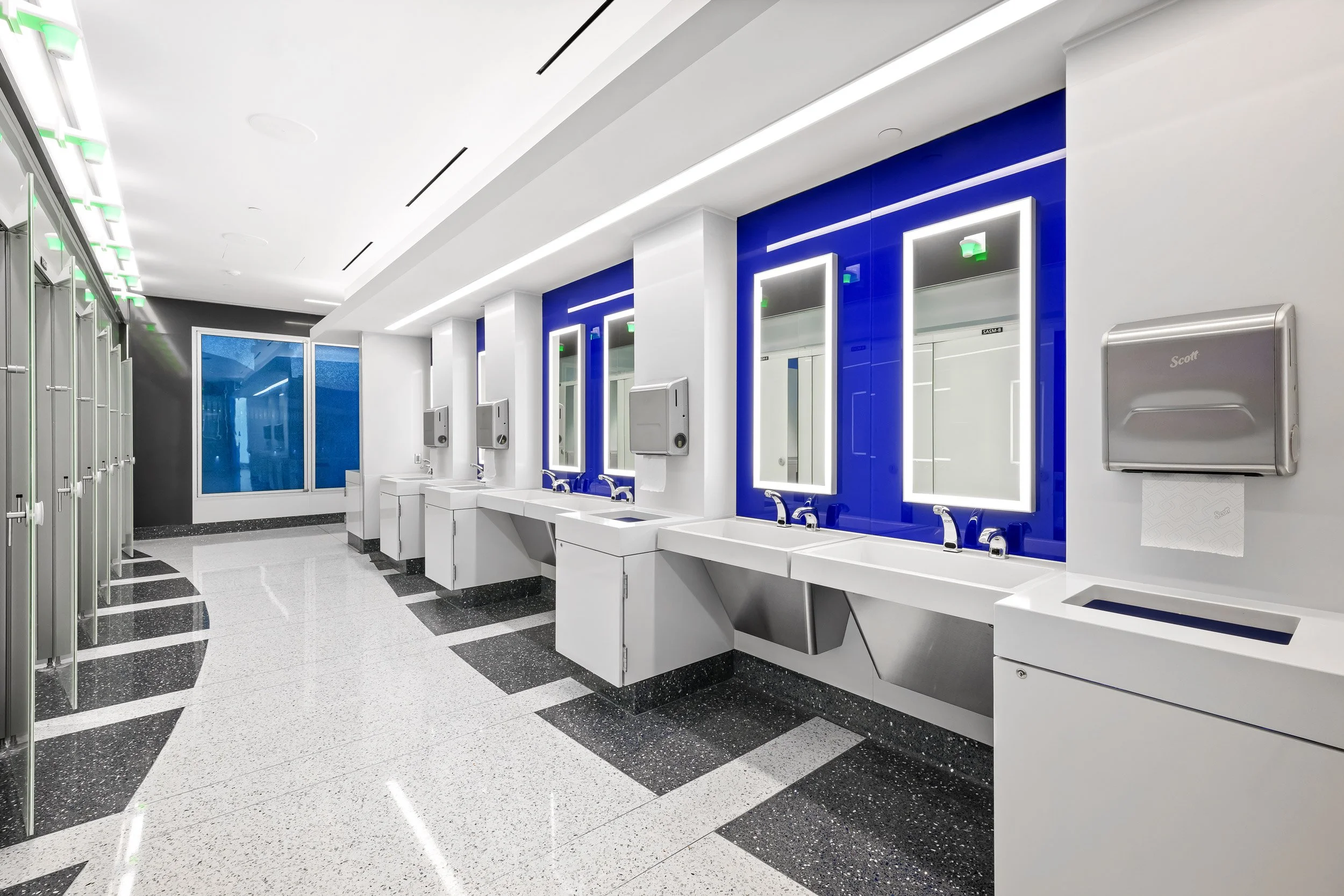 BWI Airport Bathroom - Maryland Commercial Architectural Photography