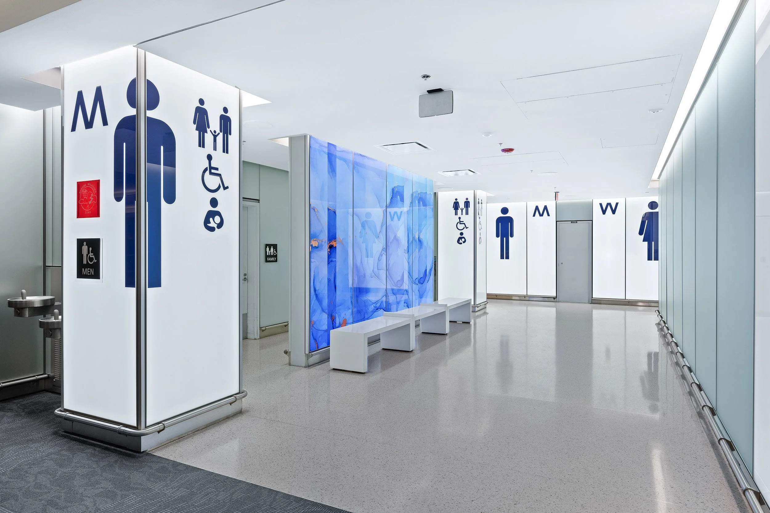 BWI Airport Bathroom Entrance - Maryland Commercial Architectural Photography