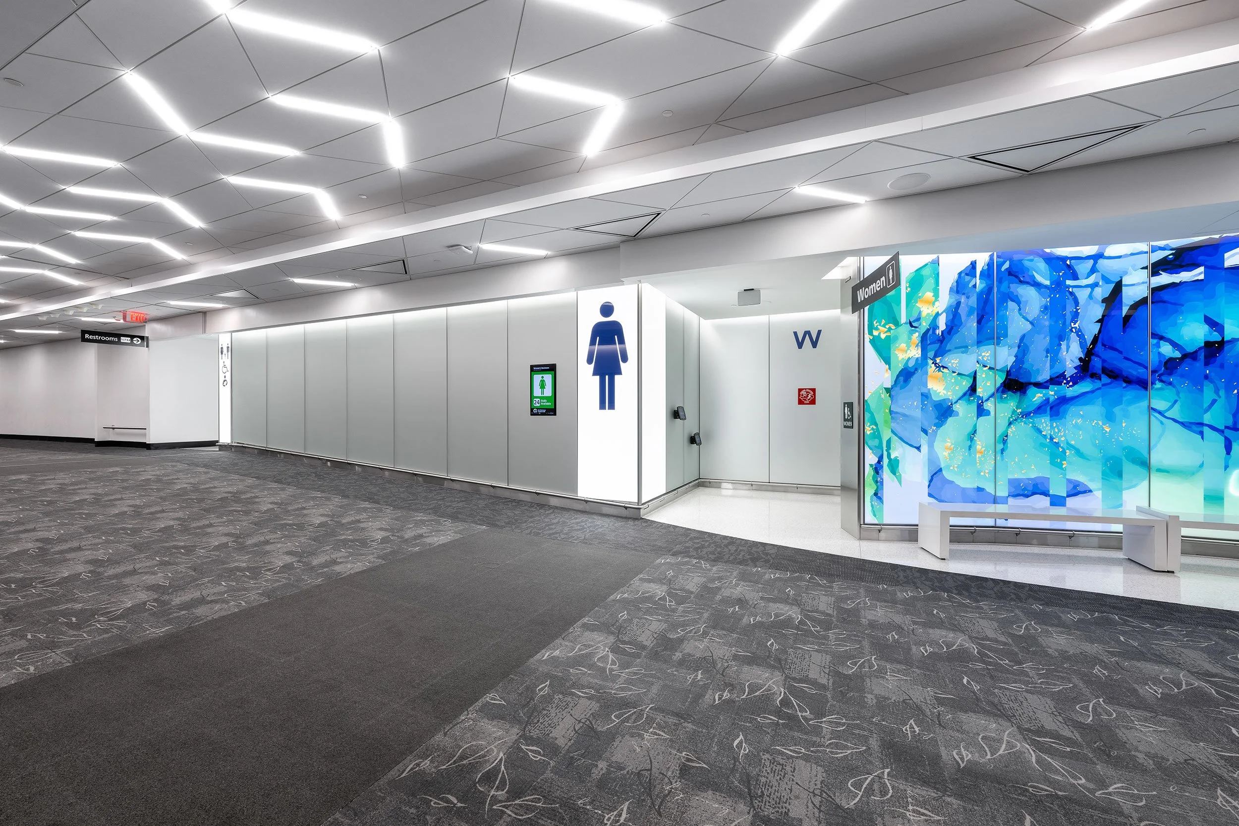BWI Airport Bathroom Entrance - Maryland Commercial Architectural Photography