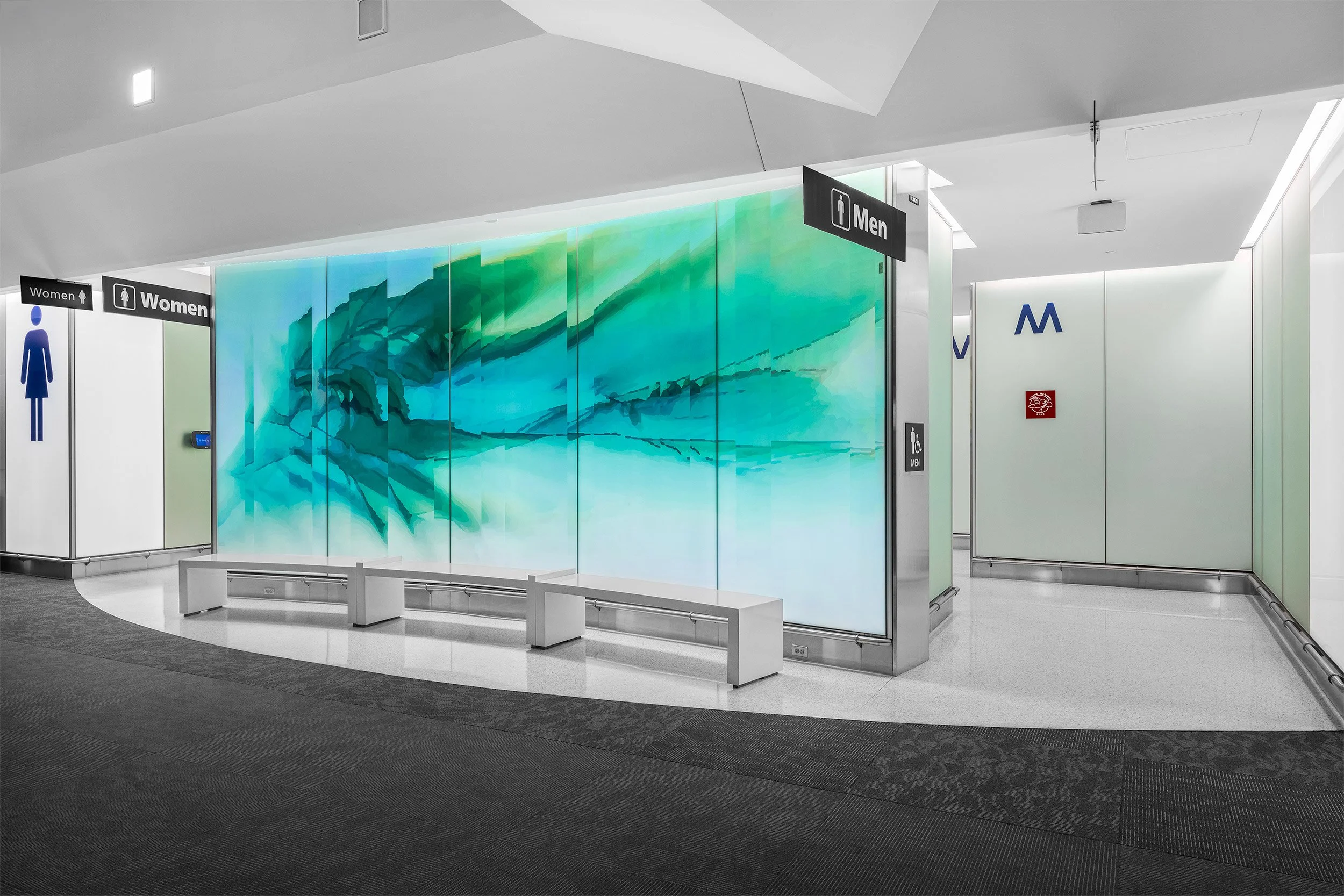 BWI Airport Bathroom Entrance - Maryland Commercial Architectural Photography