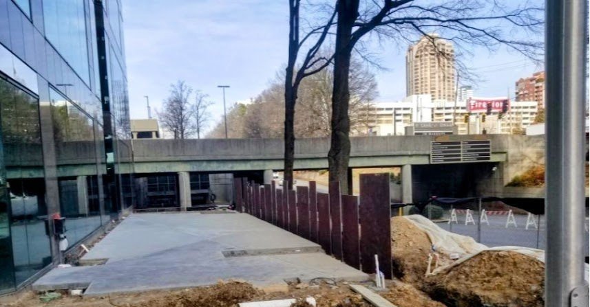 Corten Wall, Mid-Install