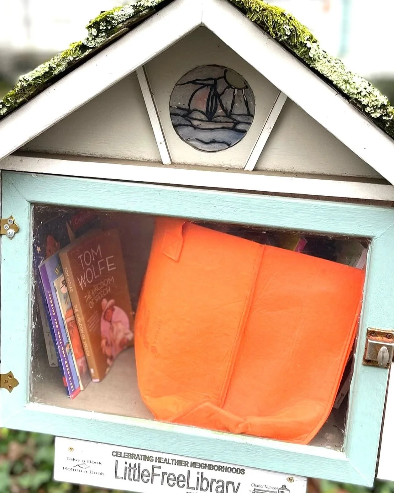 Do you have or use Little Free Libraries? Today I found something I&rsquo;ve never seen before. A bag of books plopped inside &mdash; AS IS. 😂. We&rsquo;ve cone home to a box of books on our porch, but never this. 

Also, don&rsquo;t forget The Adve