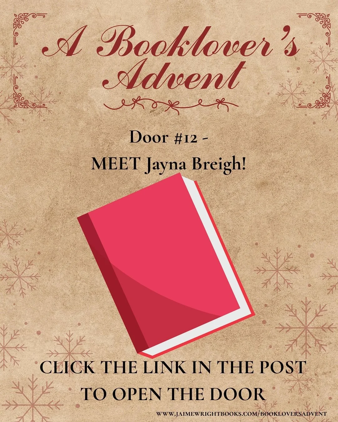 The countdown to Christmas just got bookishly magical! From December 1&ndash;25, 2025, join us as we reveal ONE MYSTERY AUTHOR every day&mdash;each hosting a 24-hour giveaway just for YOU! CLICK LINK IN BIO 🔗 or CLICK HERE⬇️
&nbsp;https://tinyurl.co