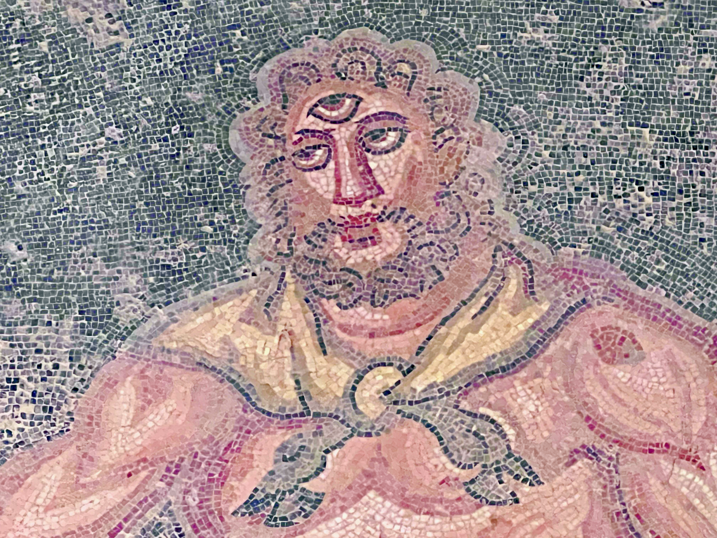 Mosaic of the Cyclopes Polyphemus