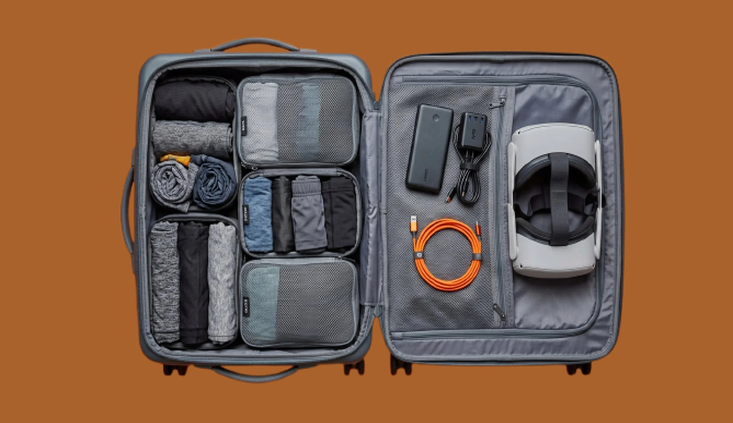 Packing cubes create space and organization