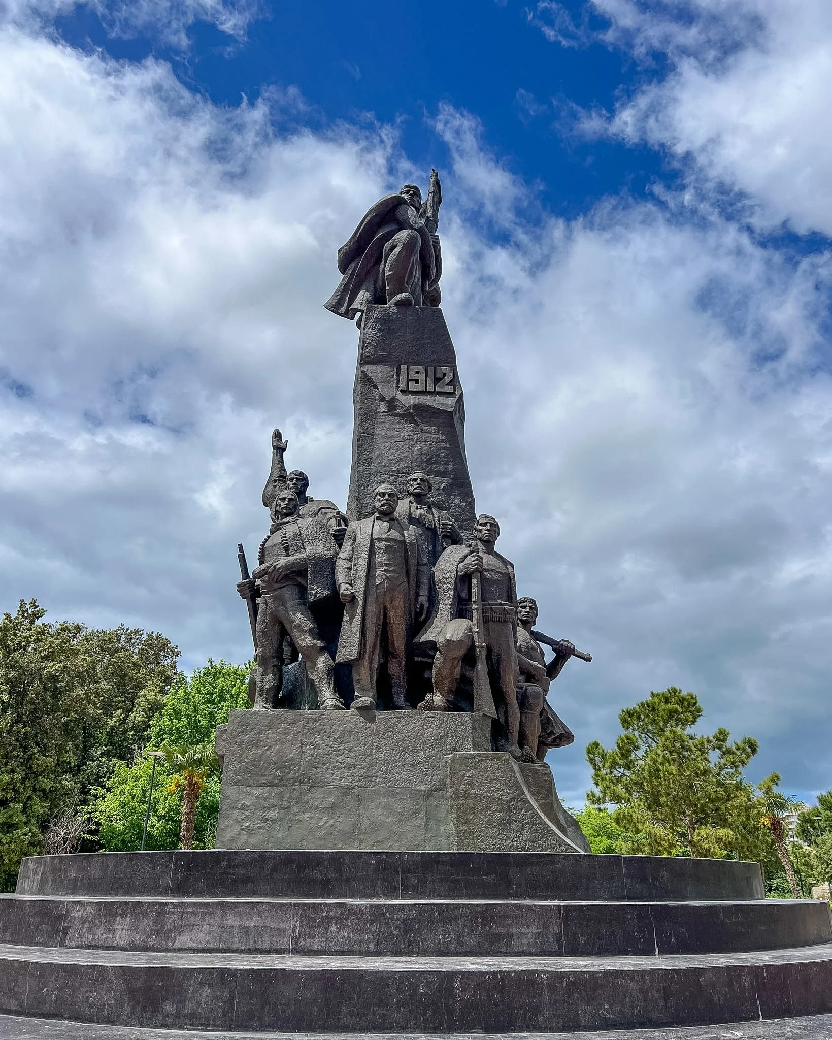 The Independence Monument in Vlore, where Albania declared independence in 1912