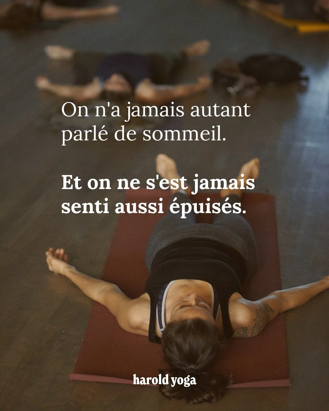 Et si tu pouvais te reposer profond&eacute;ment, m&ecirc;me quand tes nuits ne suffisent plus ?

Le Yoga Nidra est une pratique de repos conscient, allong&eacute;e et guid&eacute;e par une voix. Quinze &agrave; vingt minutes peuvent suffire pour repo
