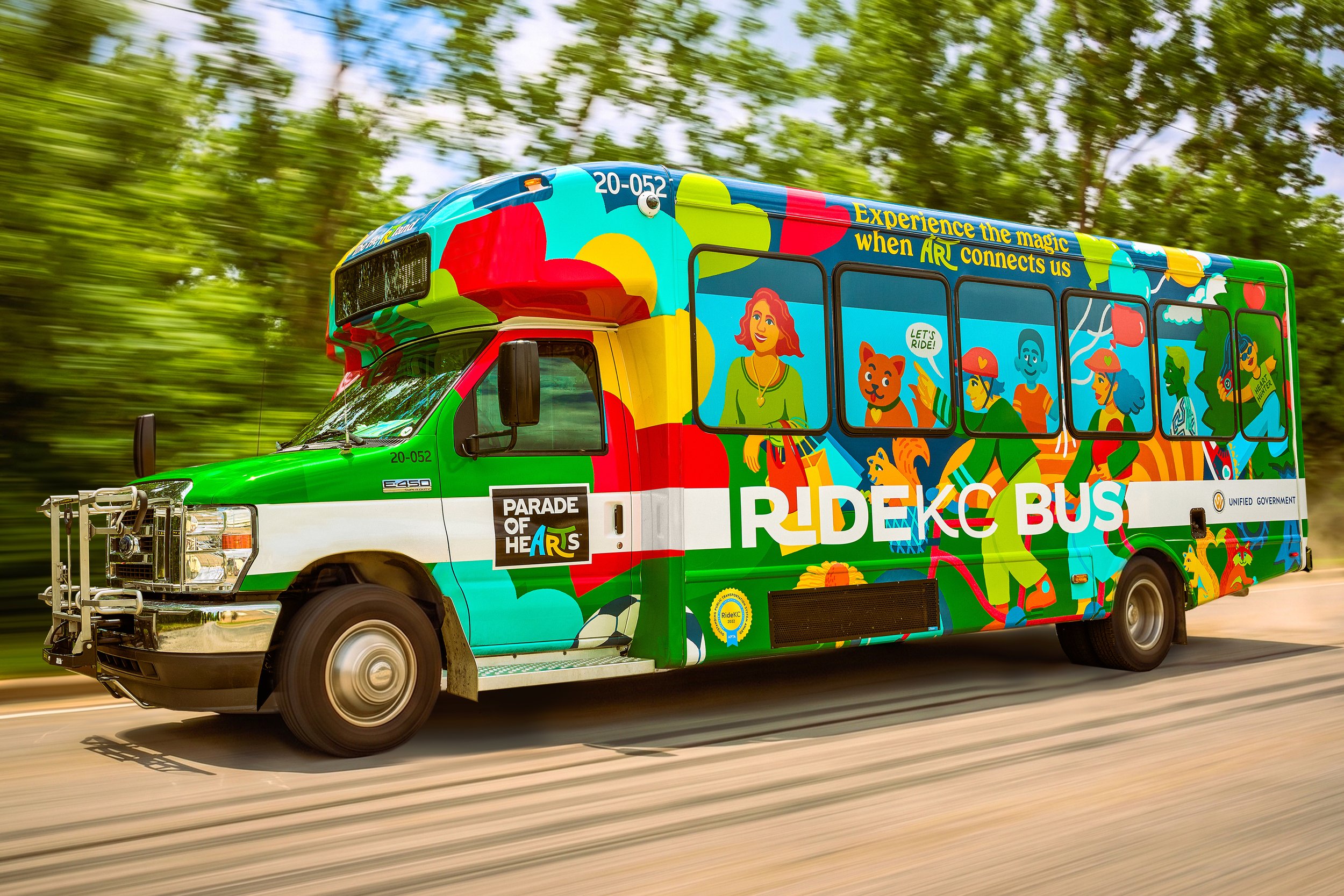 Parade of Hearts - Brand Identity, Illustration, & Bus Wrap