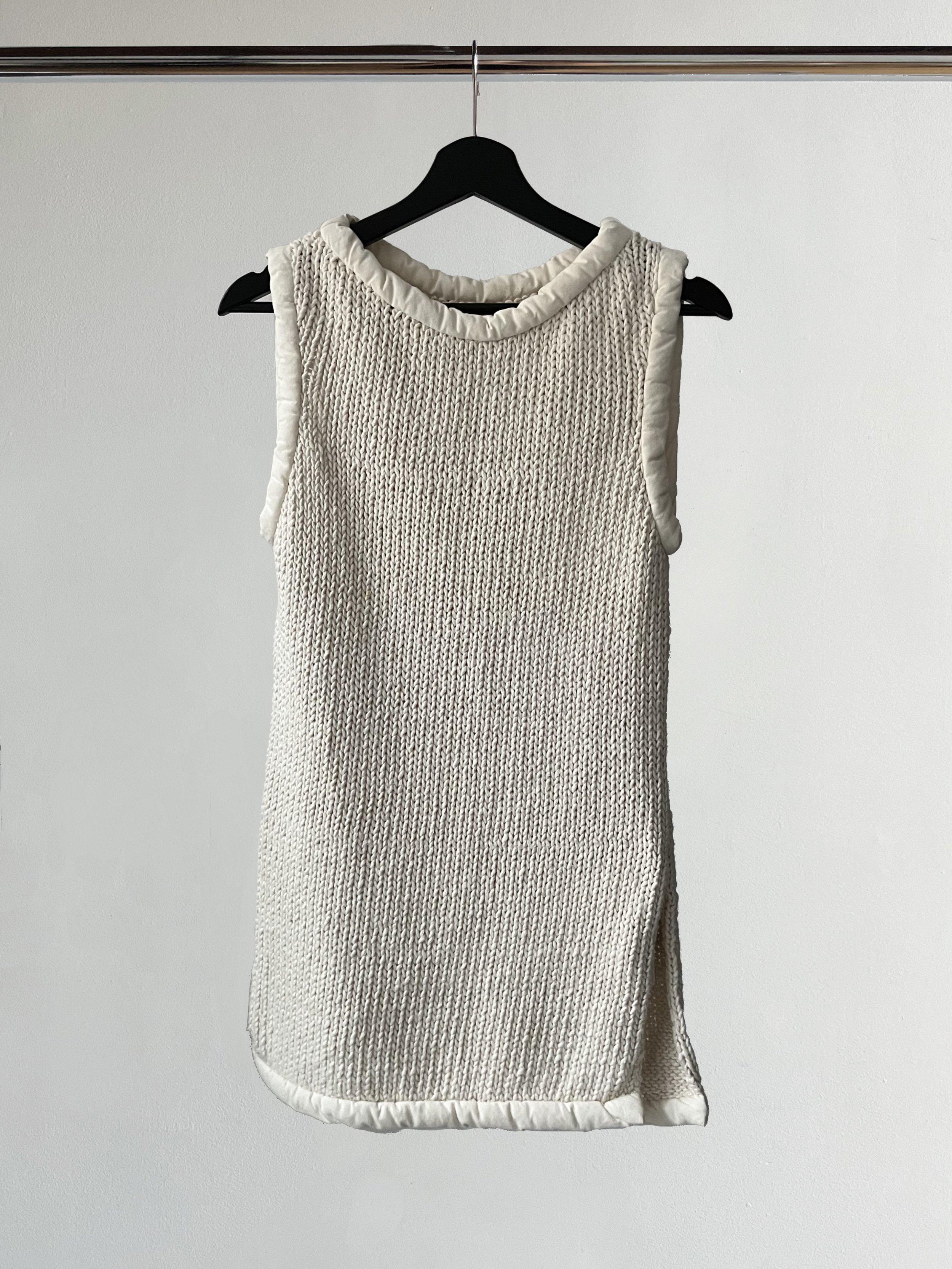 CÉLINE PADDED TRIM KNIT TUNIC