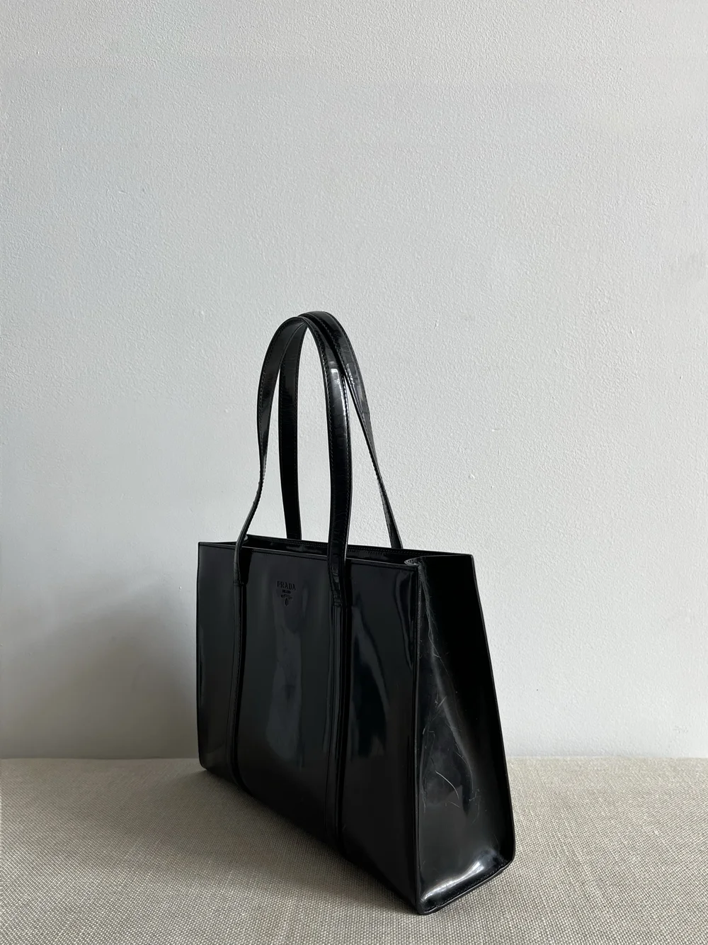 PRADA PATENT LEATHER TOTE — UNTITLED VINTAGE