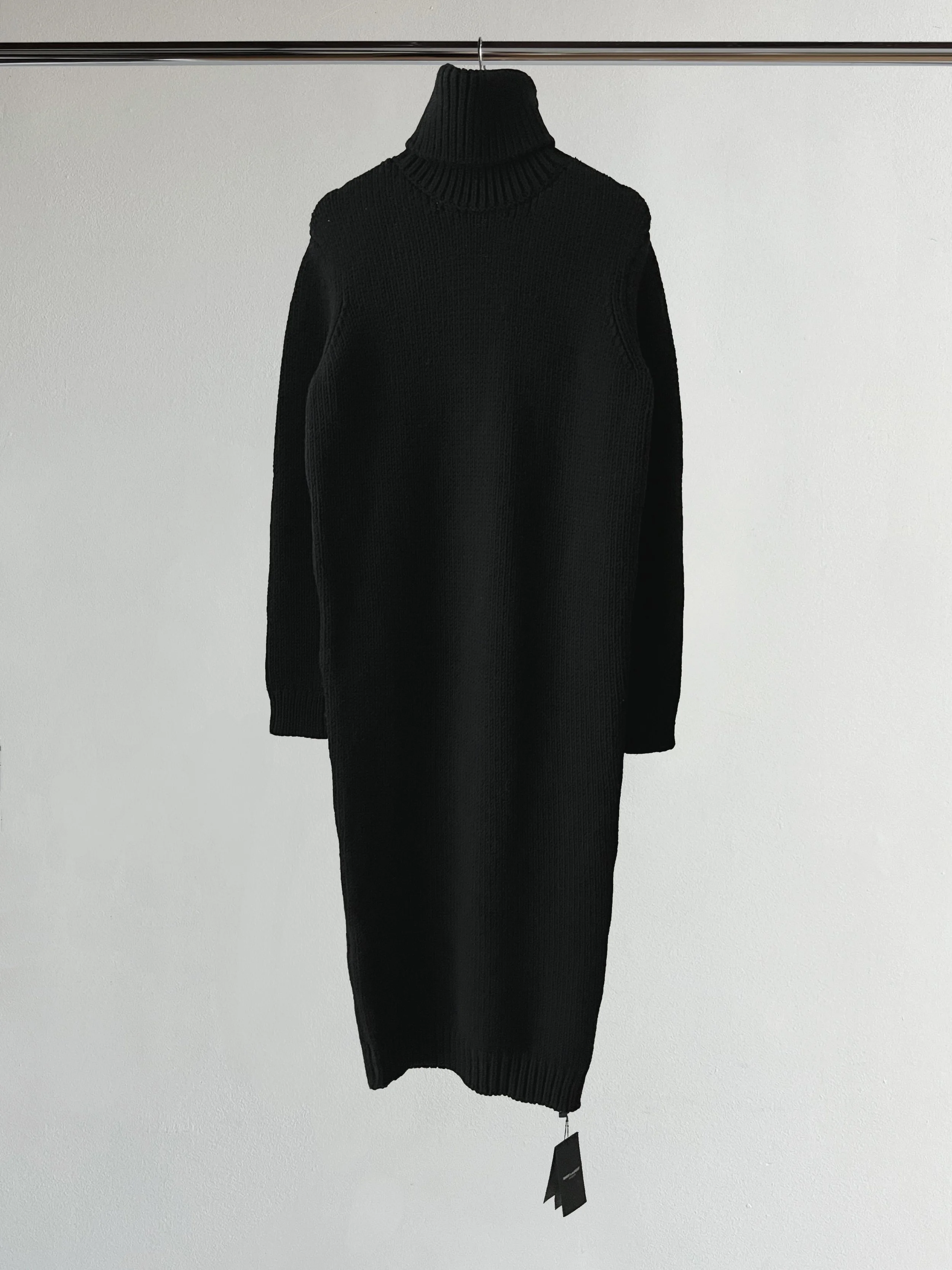 SAINT LAURENT CHUNKY TURTLENECK DRESS