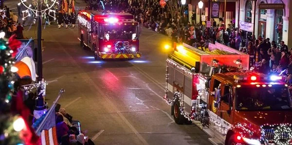 Lighted Christmas Parade Float