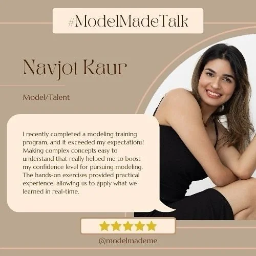 #ModelMadeTalk - I recently completed a modeling training program, and it exceeded my expectations! Making complex concepts easy to understand that really helped me to boost my confidence level for pursuing modeling. The hands-on exercises provided p