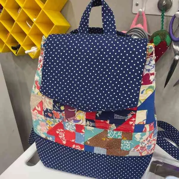 Izzie Convertible Backpack by Around the Bobbin