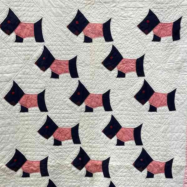 Lessons from an Old Scottie Dog Quilt