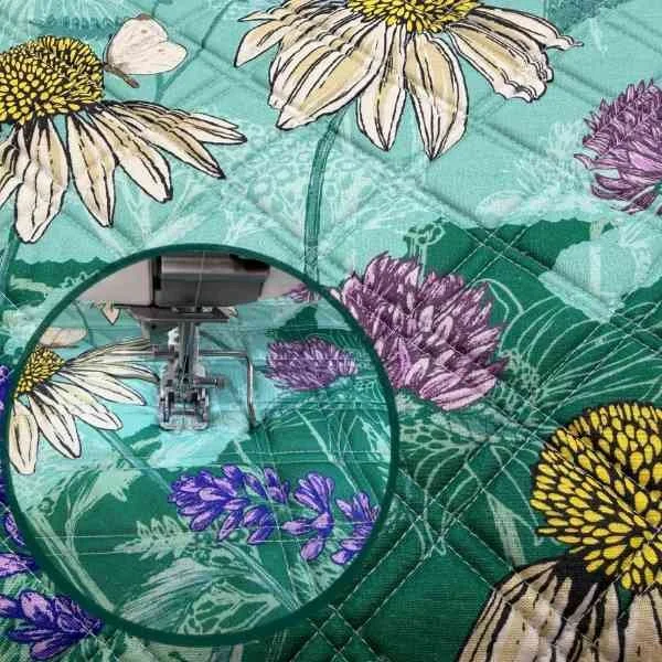The quilting on the iPad pouch