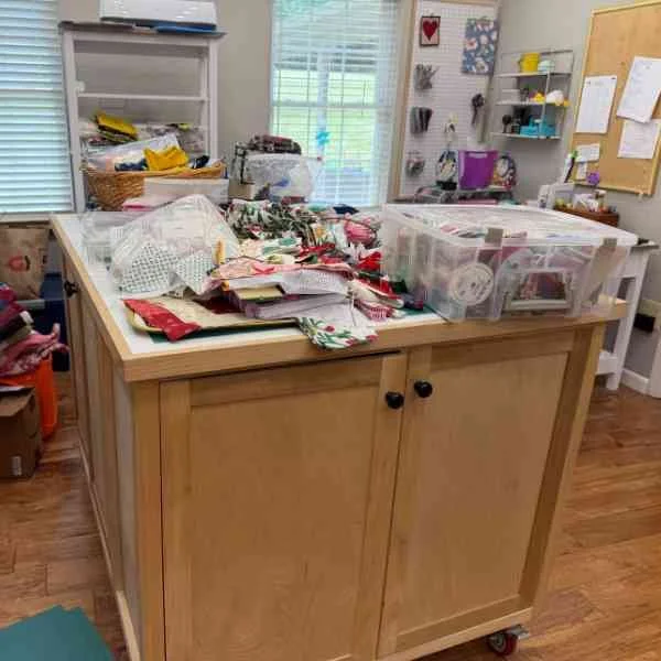 Messy Cutting Table