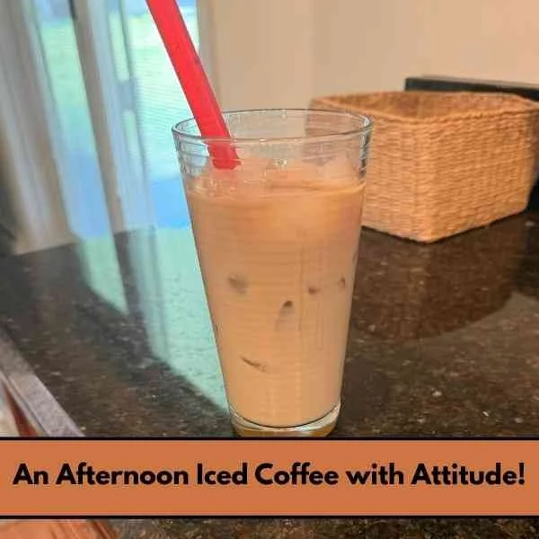 Face on my Ice Coffee