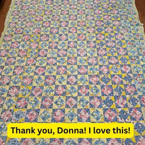 Square in a Square Quilt Top