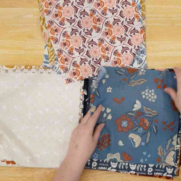 Sorting the fabrics into Light, Medium and Darks