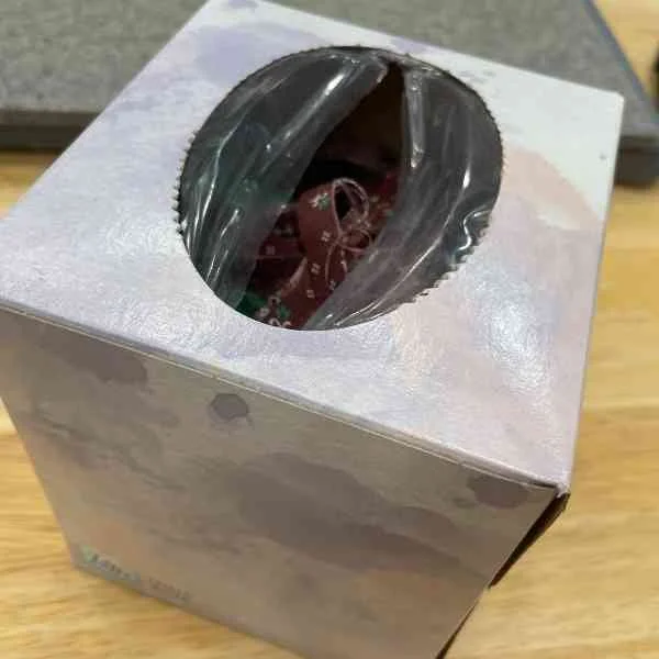 An empty tissue box