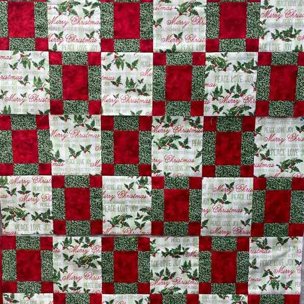 Holiday three yard quilt