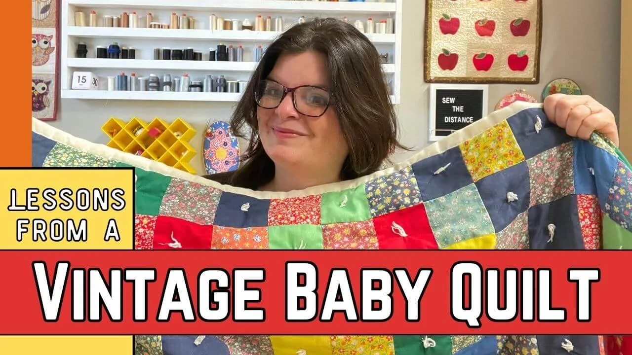 Vintage baby quilt thumbnail