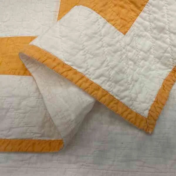 Binding on Embroidered Quilt