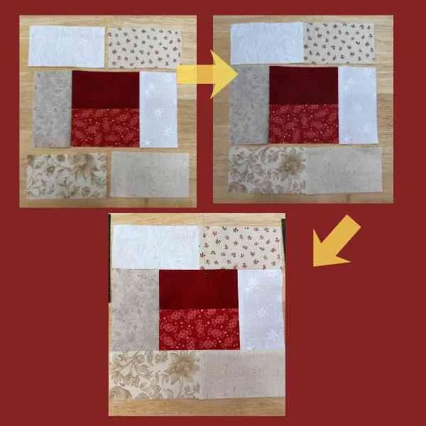 Top and bottom squares added to the block.