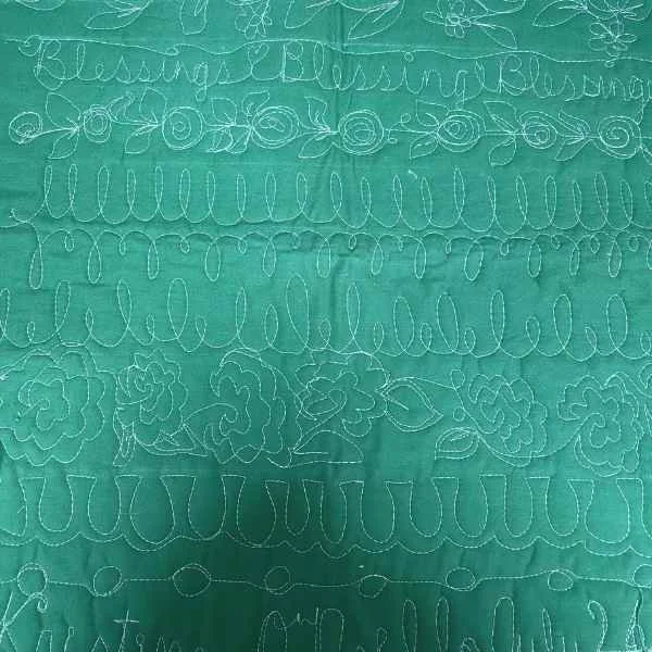 Sample Free Motion Quilting done on a Domestic Sewing Machine