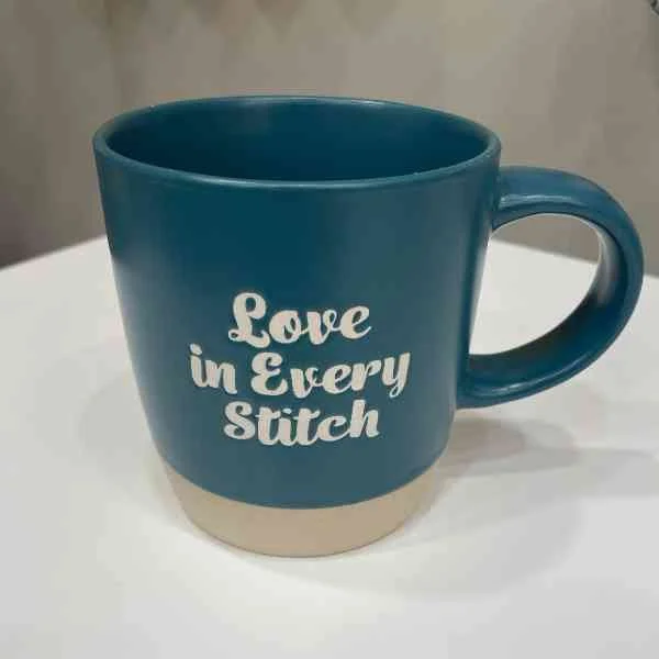 Stoneware Wax Relief Mug