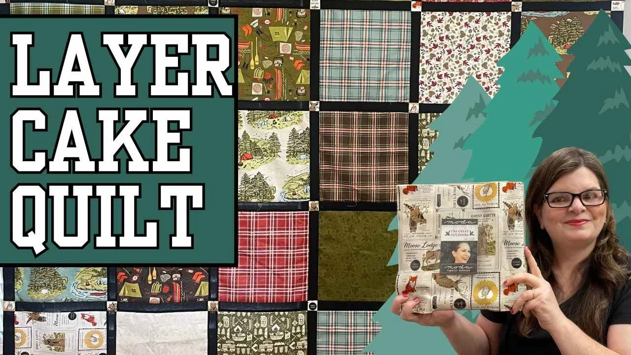 Large Thumbnail for Layer Cake Camping Quilt tutorial