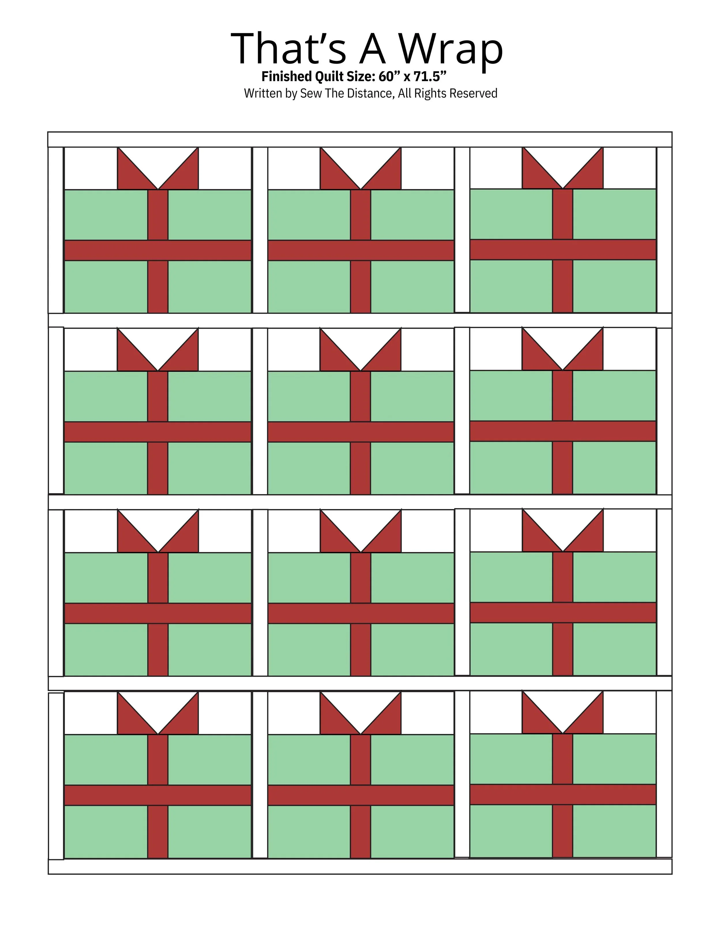 That's a Wrap Quilt Pattern Cover Page
