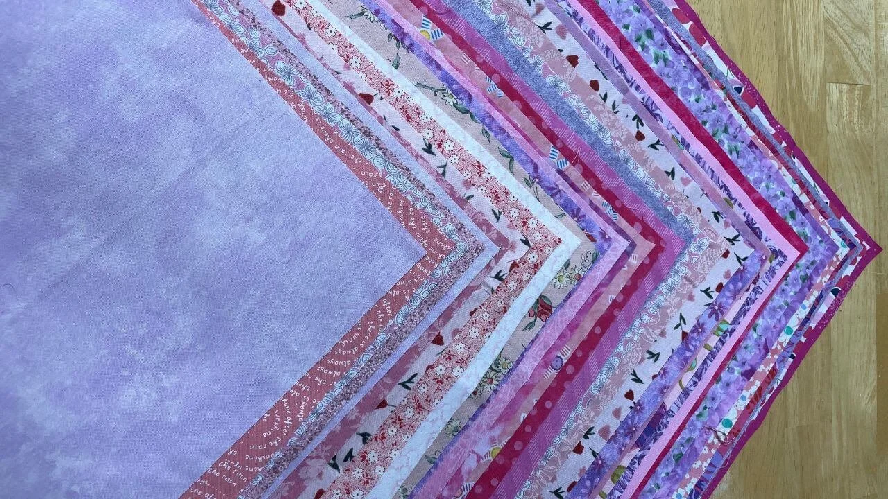 Scrap Layer Cake Squares finished