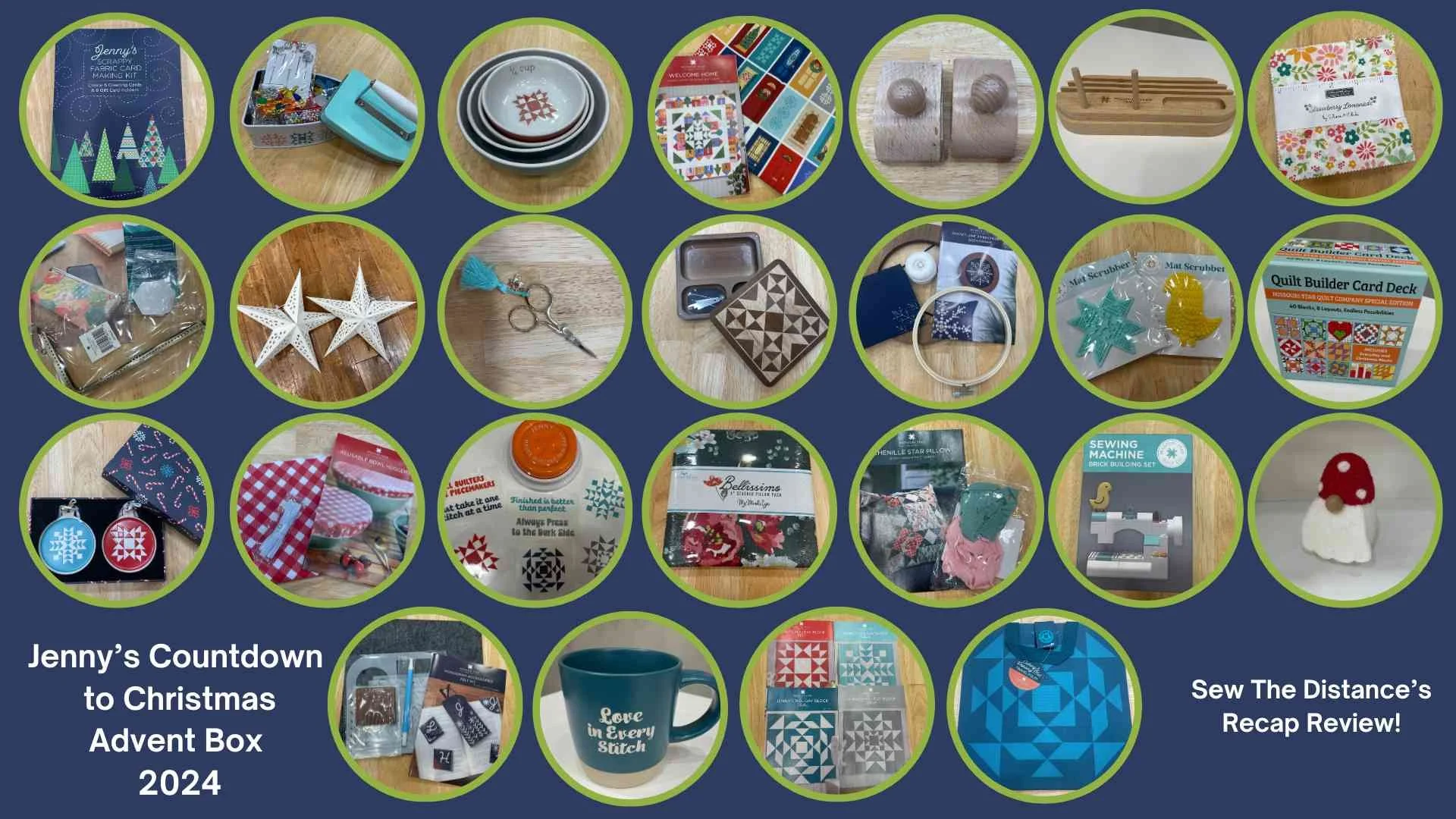 Jenny’s Countdown to Christmas 2024 Thumbnail of each item