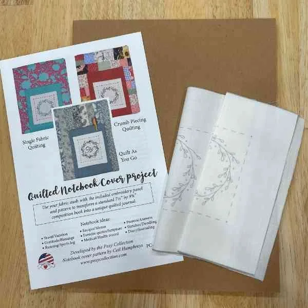 Quilted Notebook Cover Project Kit