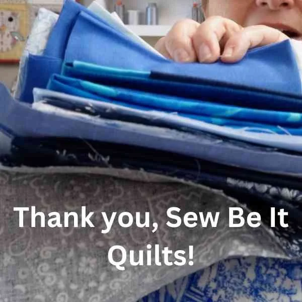 Fabrics from Sew Be It Quilts for 100 Day Snowflake Quilt