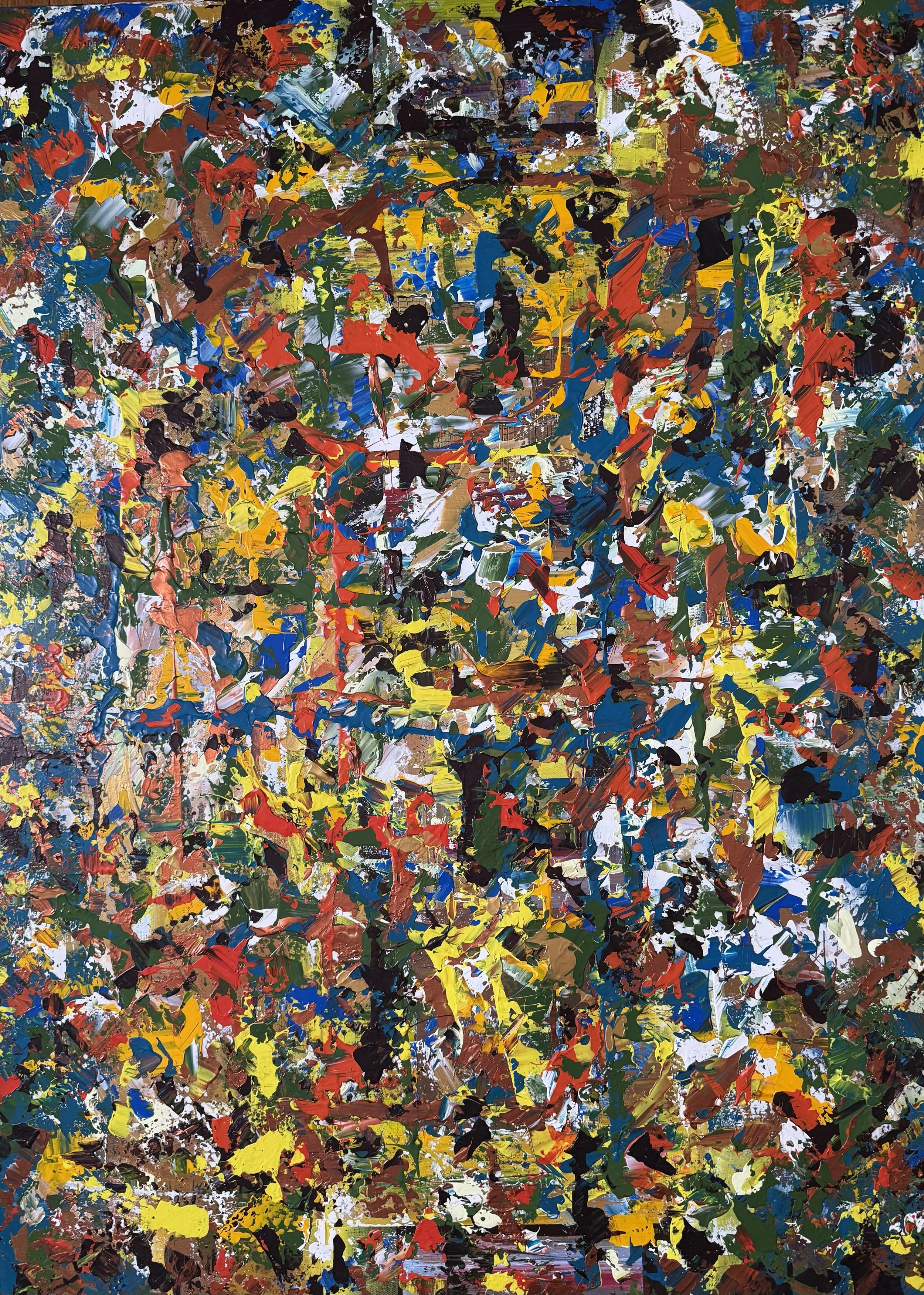 JUST ANOTHER DAY IN THE NEIGHBORHOOD  - Acrylic On Canvas 36x48