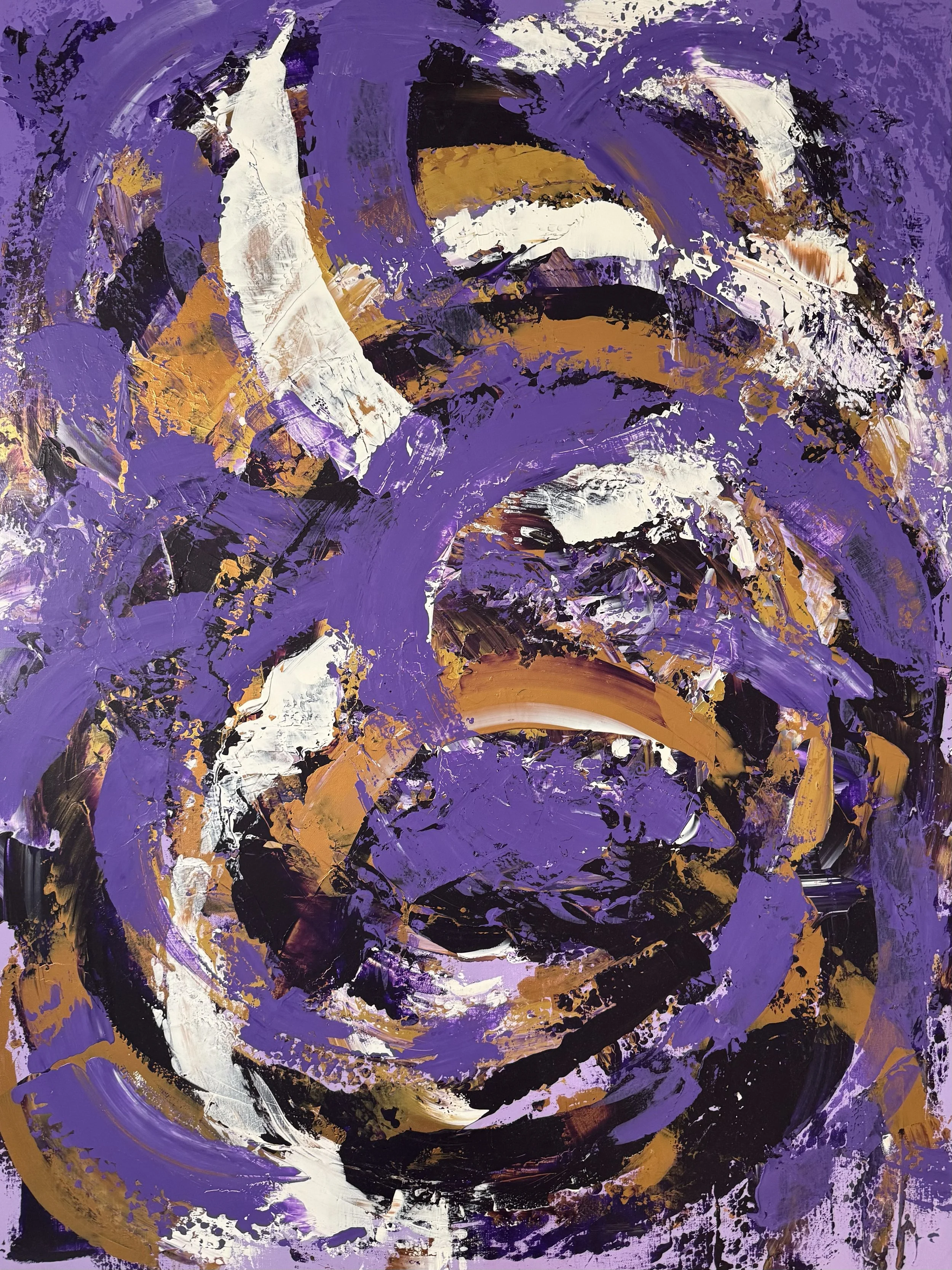 WHIRLWIND BEFORE FAITH  - Acrylic On Canvas 36x48