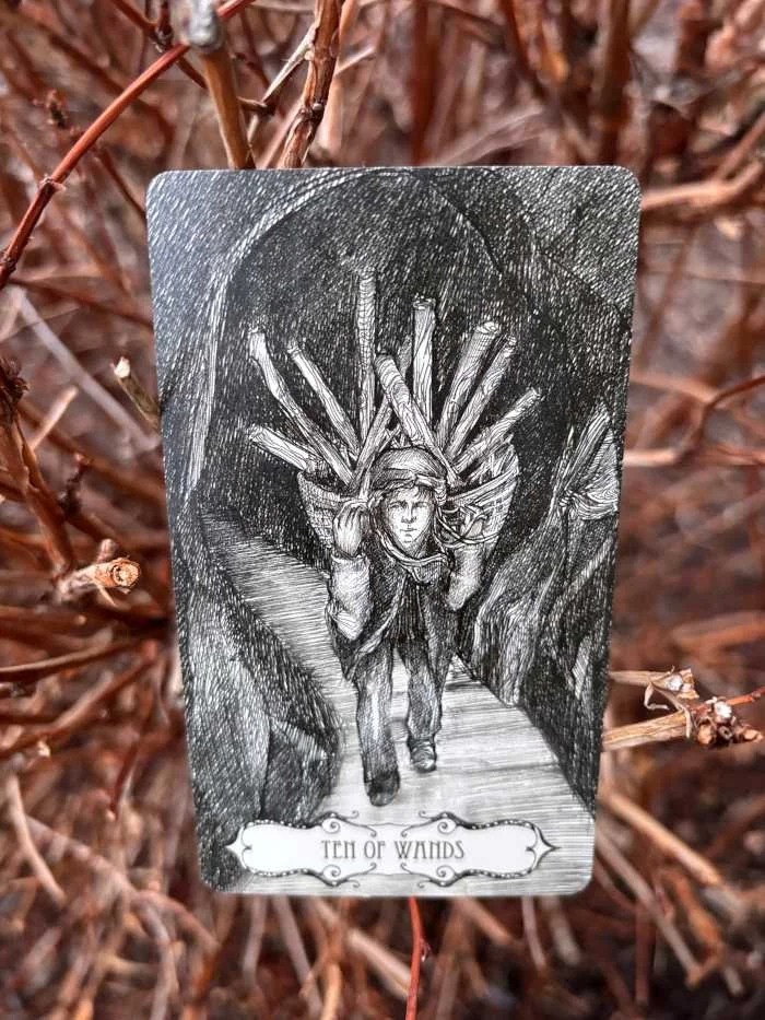 The Ten of Wands: When Hustle Culture Meets the Winter Solstice