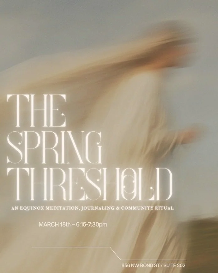 A blurred image of a person with long blond hair stepping ahead, feeling like a liminal space