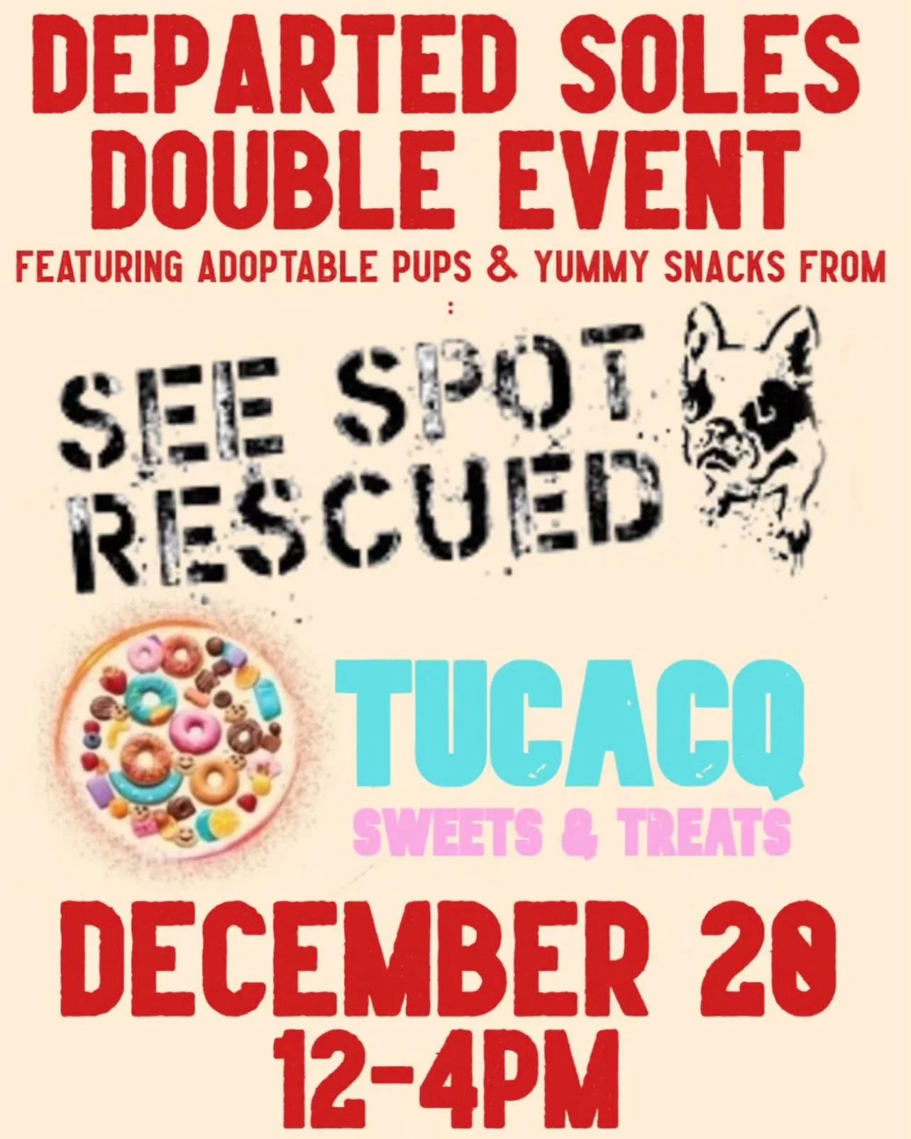 🎅🏻 LAST ADOPTION EVENT OF 2025 🎄

Join us at @departedsoles for our Hops for Homes Adoption Event 🐶🍺

📅 Saturday, 12/20
⏰ 12pm-4pm
📍150 Bay St #JerseyCIty 

Meet Scram, Dougie, Jesper, Xena, Cody, Nico &amp; Luke 🐾

From small to medium, pupp