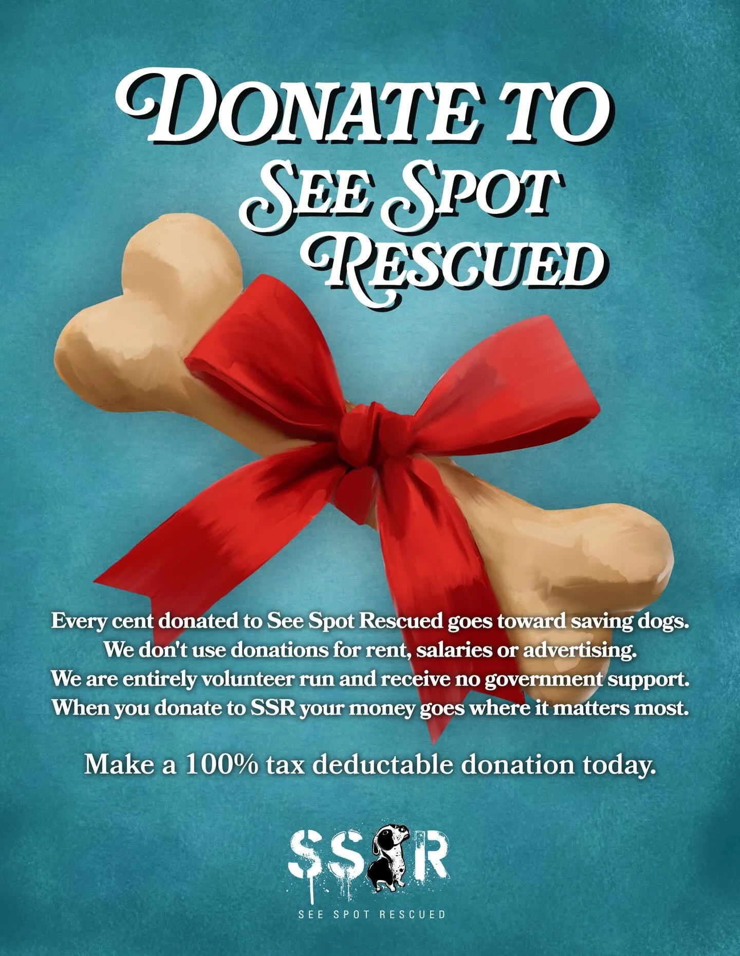 The ⏰ is ticking on 2025 but there&rsquo;s still time to support @seespotrescued with a tax deductible donation! Plus, thousands of employers offer matching gift programs⁠&mdash;does yours? Double your giving impact with a matching donation &amp; hel