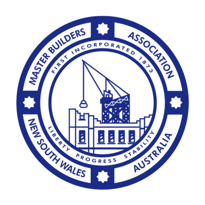 Master Builders Association logo displayed on the Shore Can Construction website, representing industry accreditation and professional building standards.