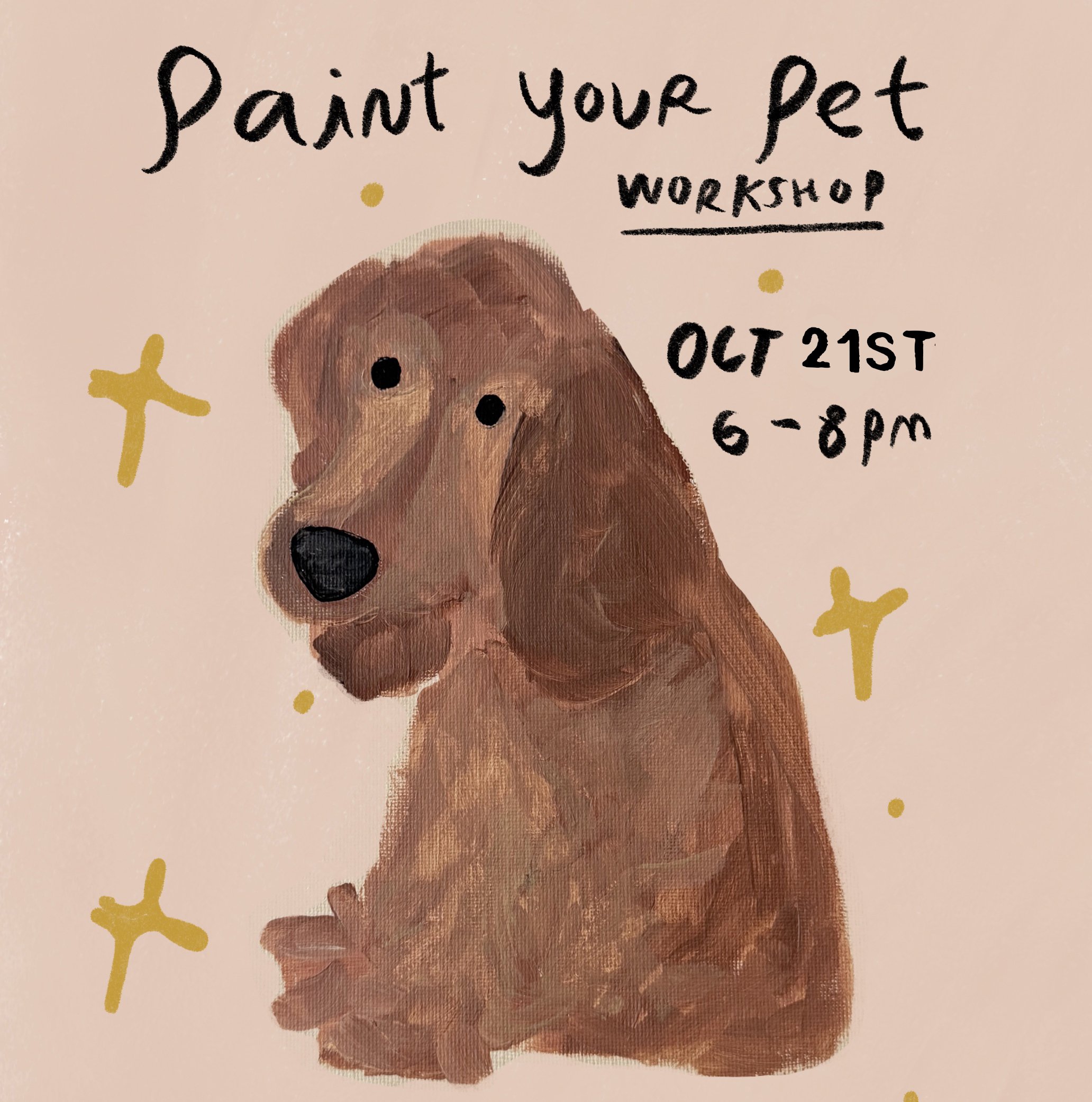 OCT 21ST - PAINT YOUR PET CLASS