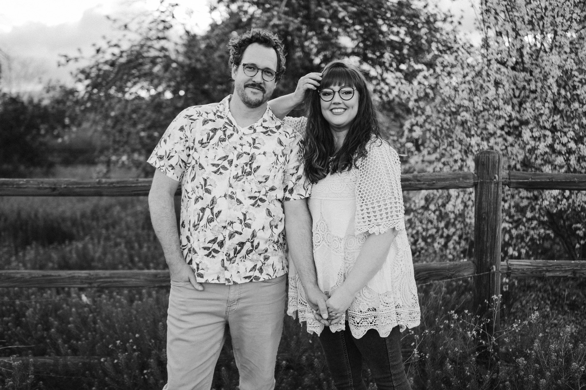 Black and White portrait of couples reno photography