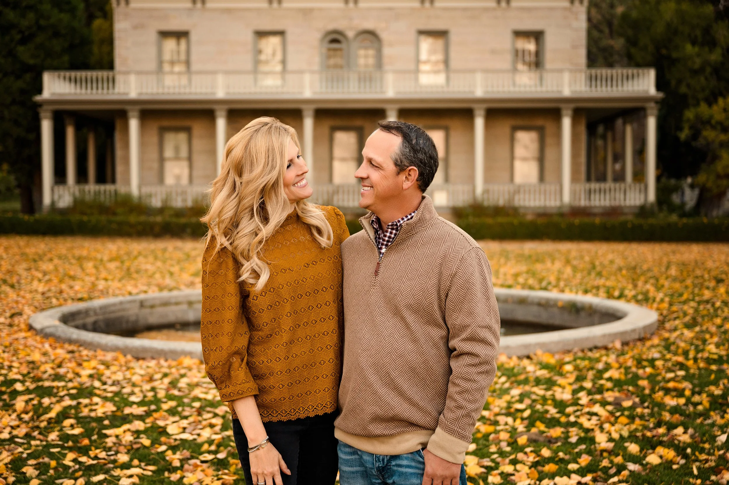 A mature couple smile for Danny Lemaire in Washoe Valley Nevada 