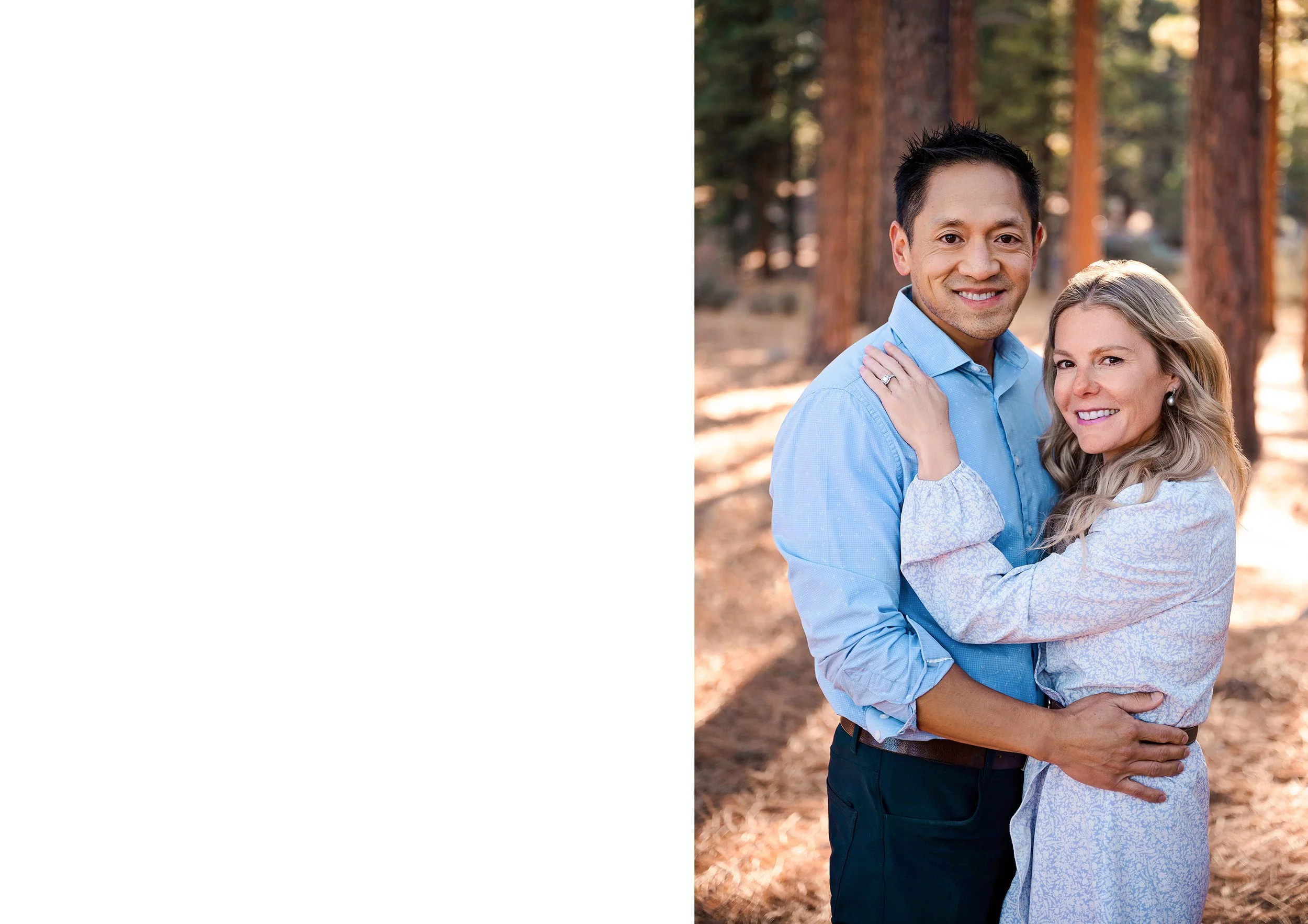 Doctors take photos together in the Galena Forest with Lemaire Photo