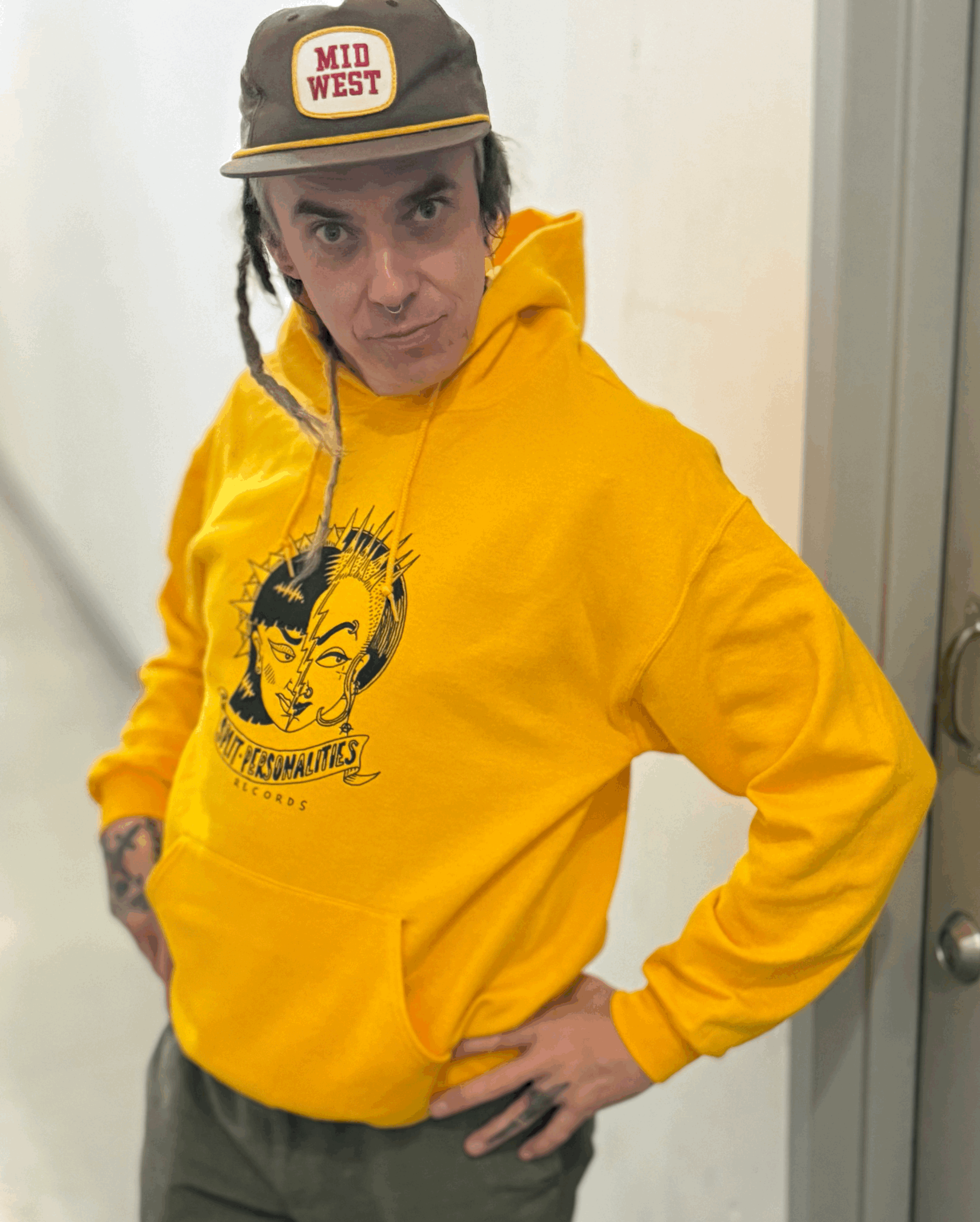 Yellow Pull Over Hoodie