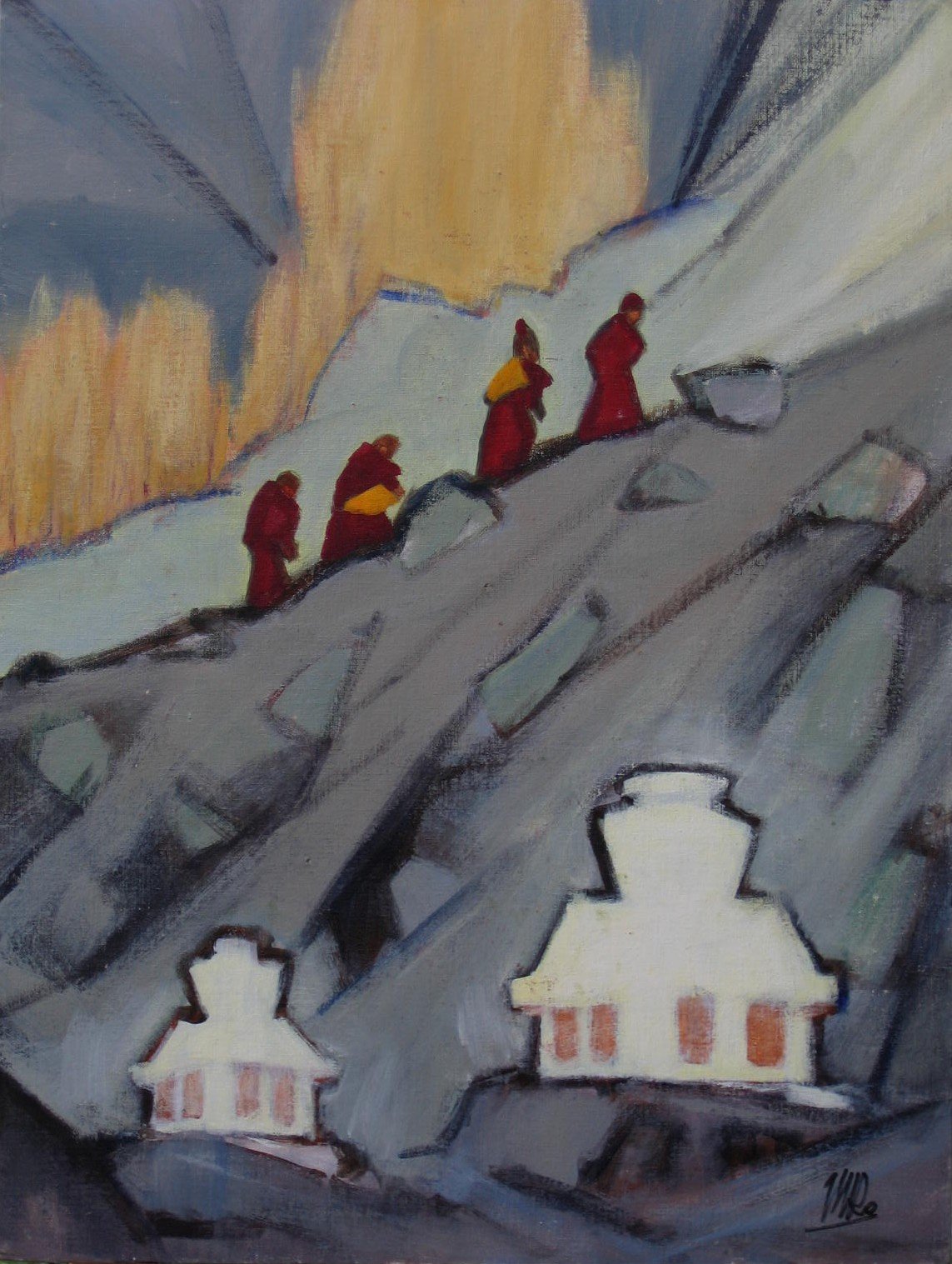 Up to the Monastery • Nubra Valley